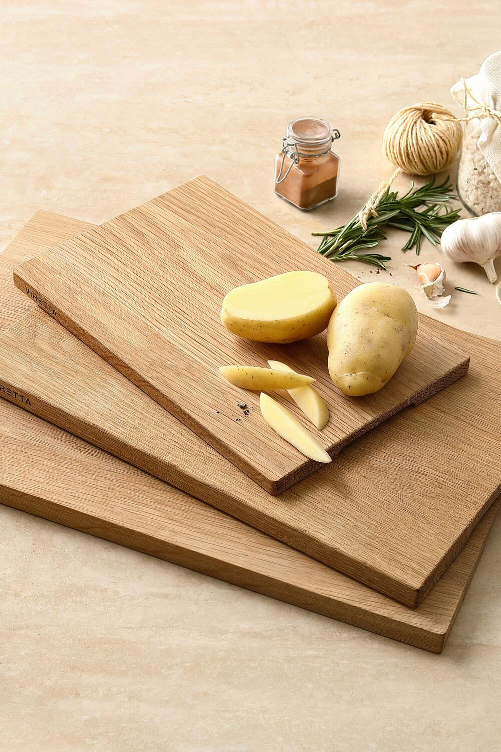 Eg skærebræt - L38 cm